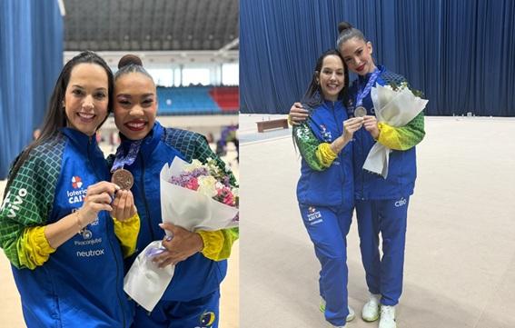 Atletas do Espírito Santo conquistam medalhas na Copa do Mundo de ginástica rítmica
