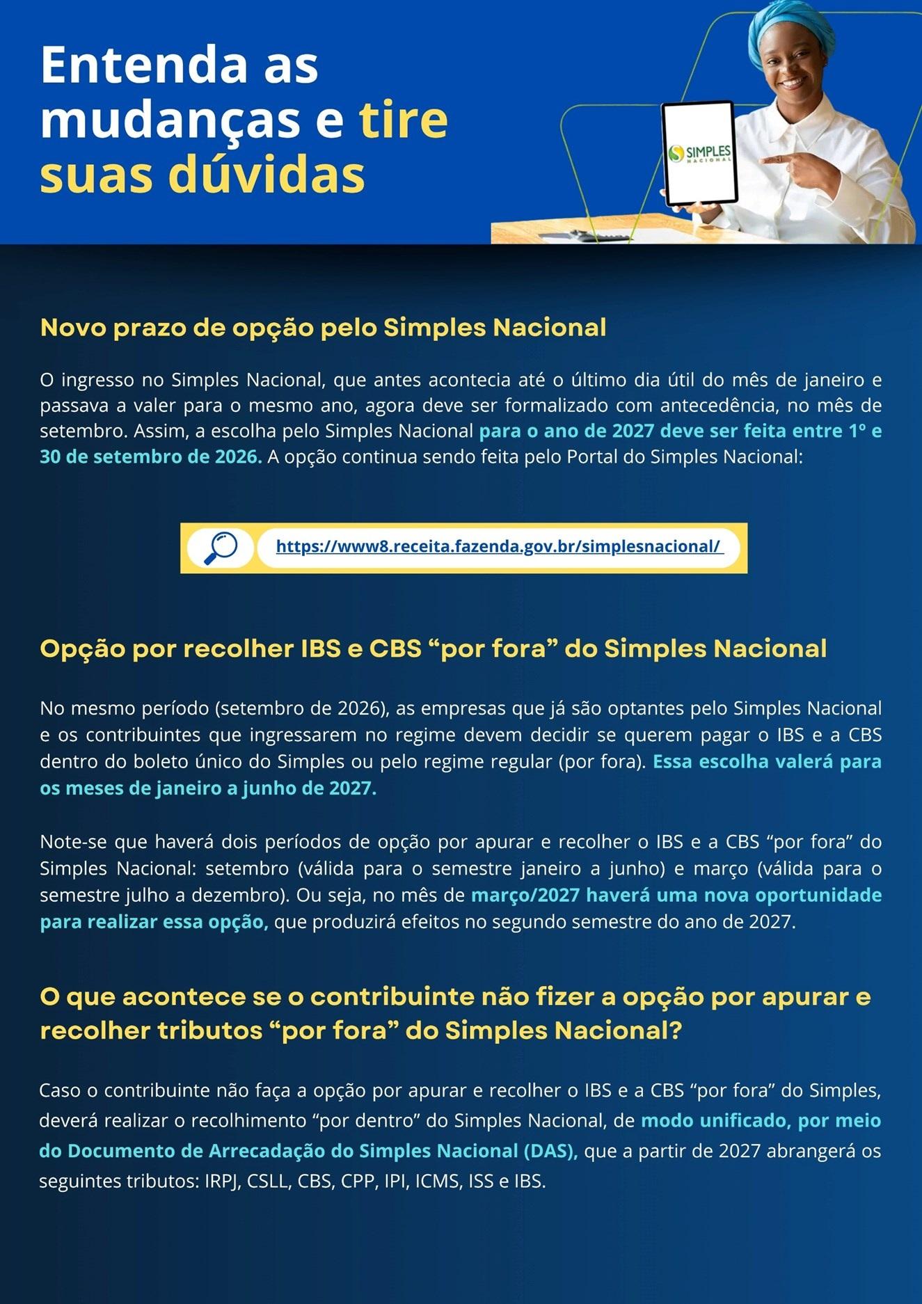 Sefaz estabelece novo prazo para adesão ao Simples Nacional e mudança no recolhimento dos tributos Sefaz estabelece novo prazo para adesão ao Simples Nacional e mudança no recolhimento dos tributos