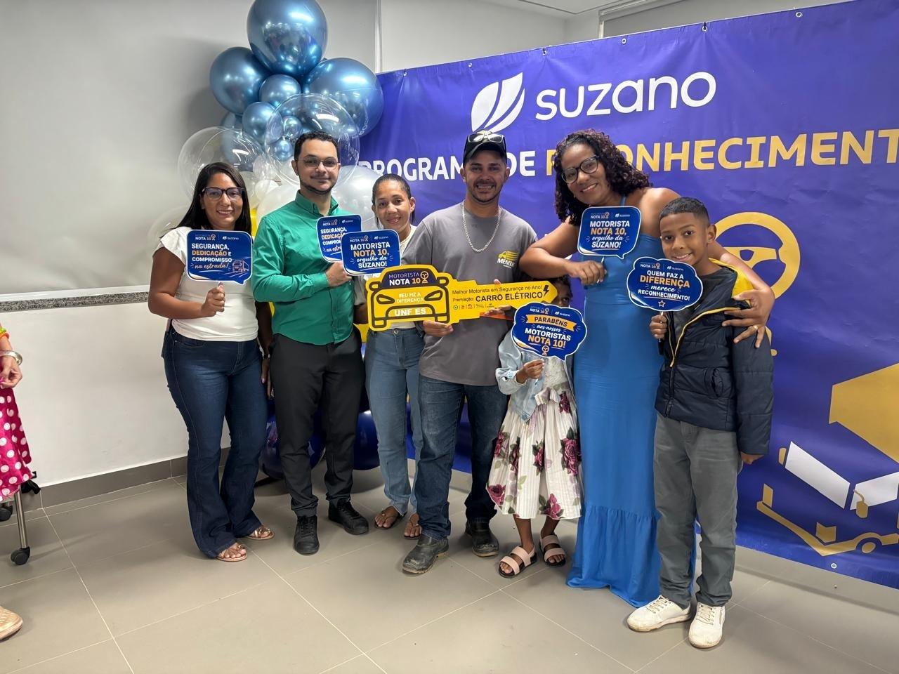 Morador de São Mateus é premiado pela Suzano como melhor motorista carreteiro do Espírito Santo