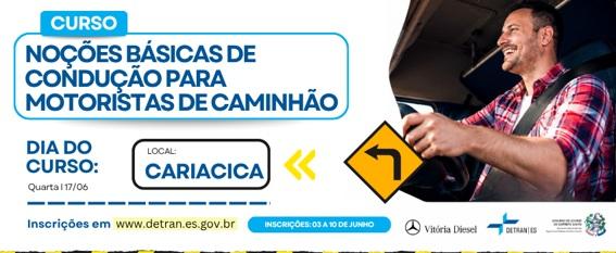 Detran/ES abre inscrições de curso inédito para motoristas de caminhão