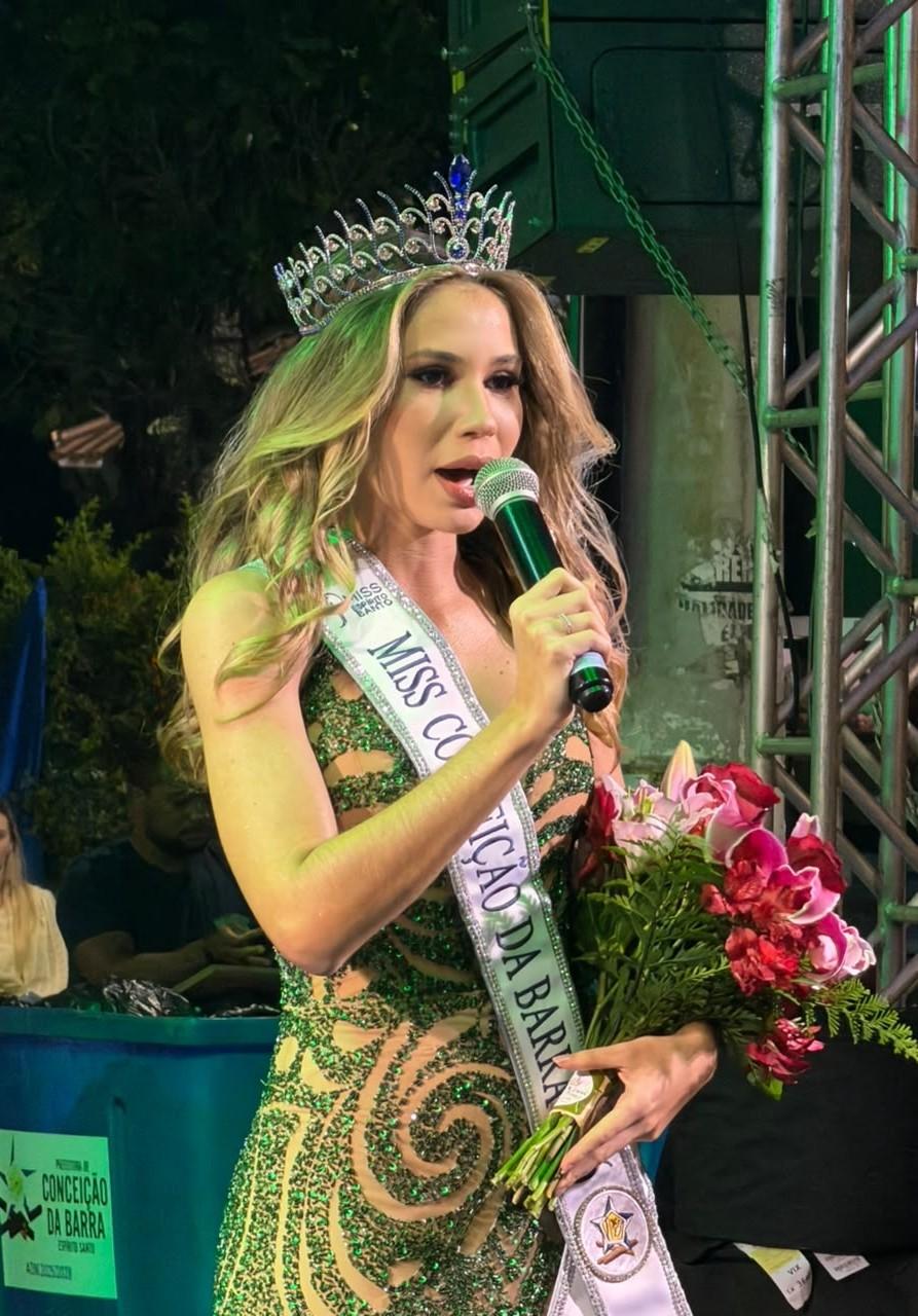 Alana Venâncio Carneiro é aclamada Miss Conceição da Barra 2026 em evento realizado neste sábado (6), em Conceição da Barra, ES