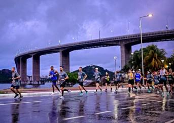 PMV testa sistema inédito no Brasil para garantir trânsito fluido durante a Maratona de Vitória, no ES