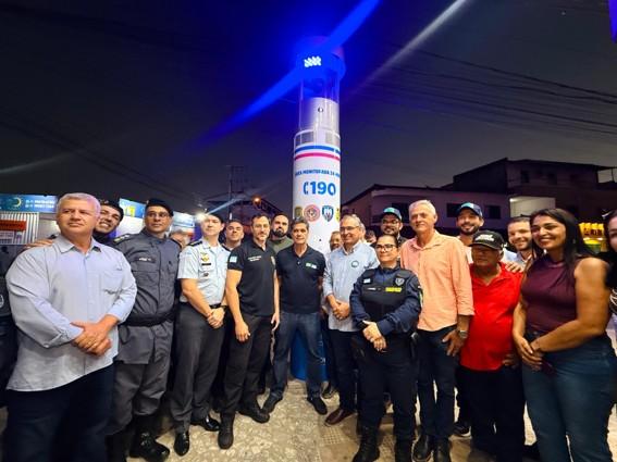 Governador Ricardo Ferraço inaugura primeiro Totem de Segurança em São Mateus, no ES