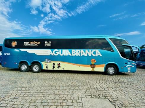 Festival Nacional de Forró de Itaúnas,  em Conceição da Barra, no ES, ganha as estradas em ônibus temático da Viação Águia Branca