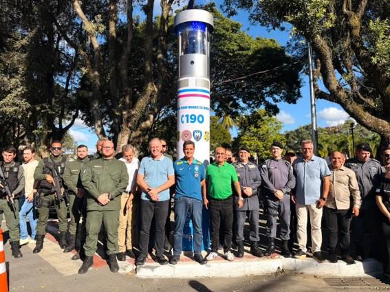 Governador do Espírito Santo, Ricardo Ferraço, inaugura Totem de Segurança em Aracruz