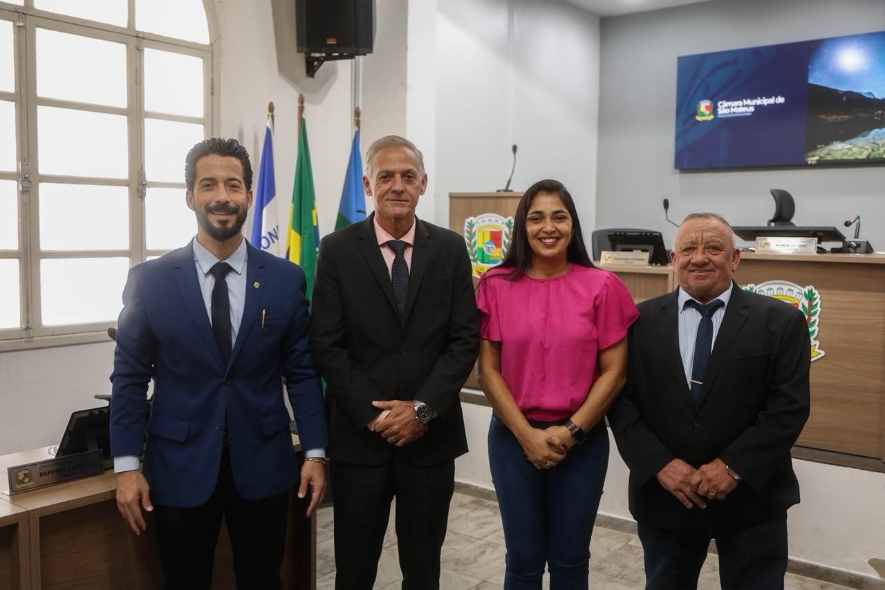 Câmara de São Mateus, no ES, elege Mesa Diretora para o biênio 2027-2028