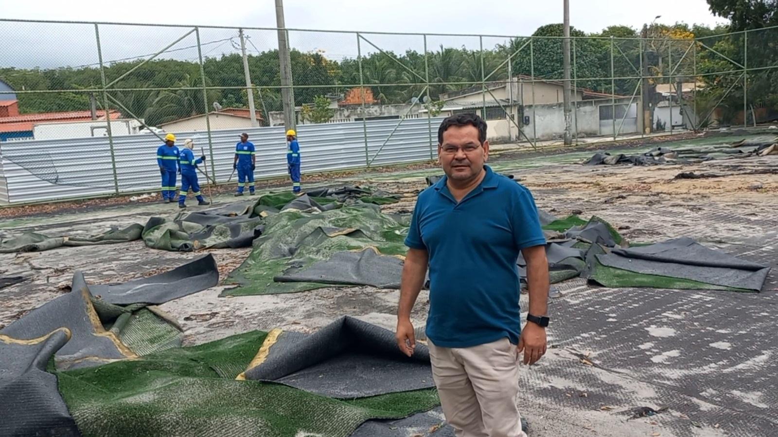Parceria entre Prefeitura e Governo do ES impulsiona esporte em Conceição da Barra com revitalização dos campos da Cohab e do Catita