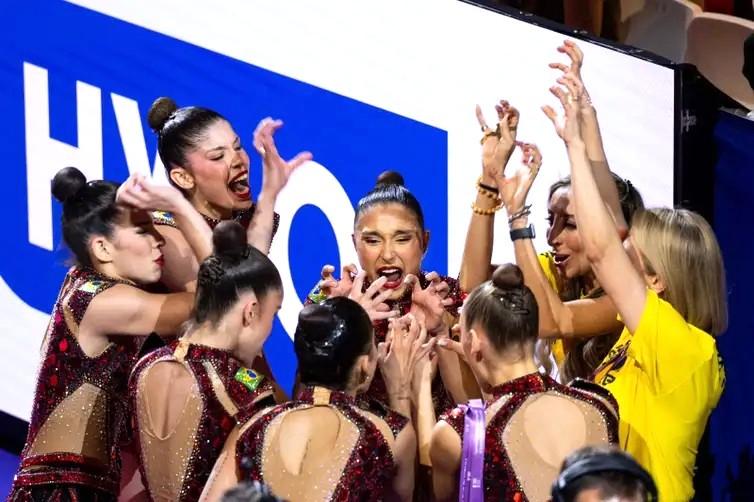Ginástica rítmica: Brasil é bronze e garante vaga em Los Angeles 2028