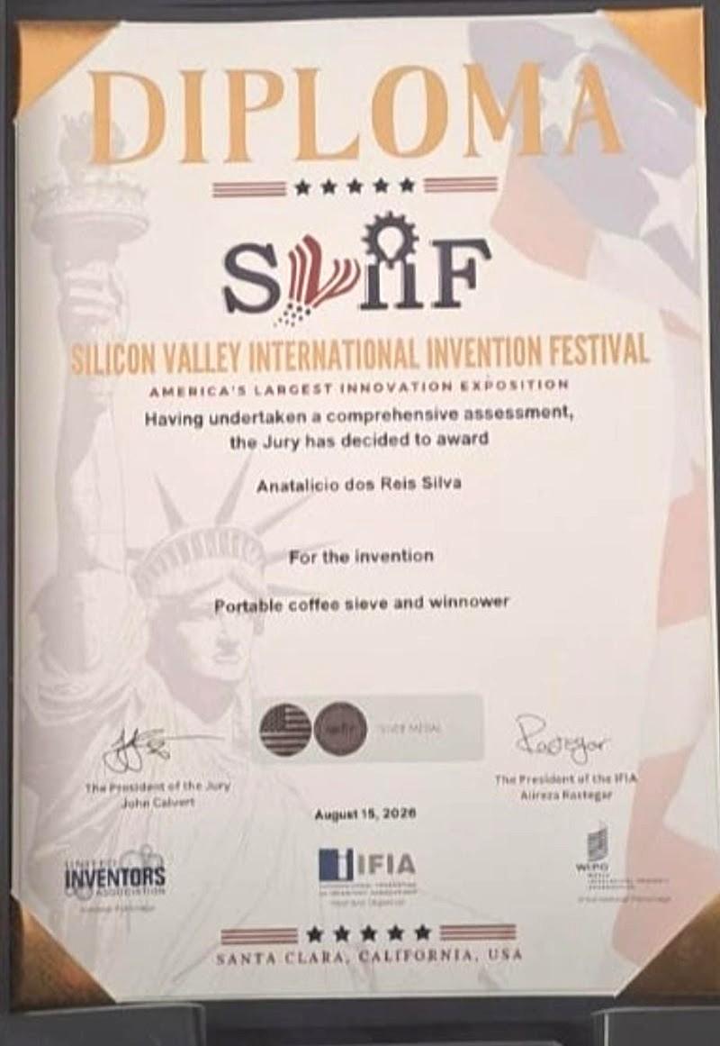 Cafeicultor capixaba fica em 3° lugar em festival internacional de invenções no Vale do Silício