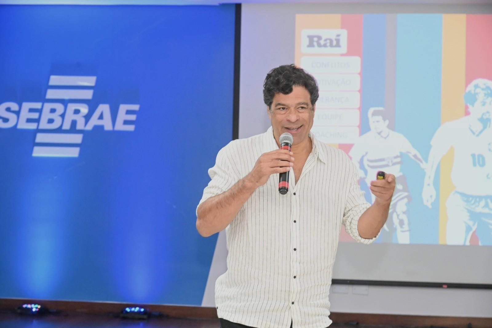 Ex-jogador Raí participa de evento do Sebrae/ES sobre acesso responsável ao crédito
