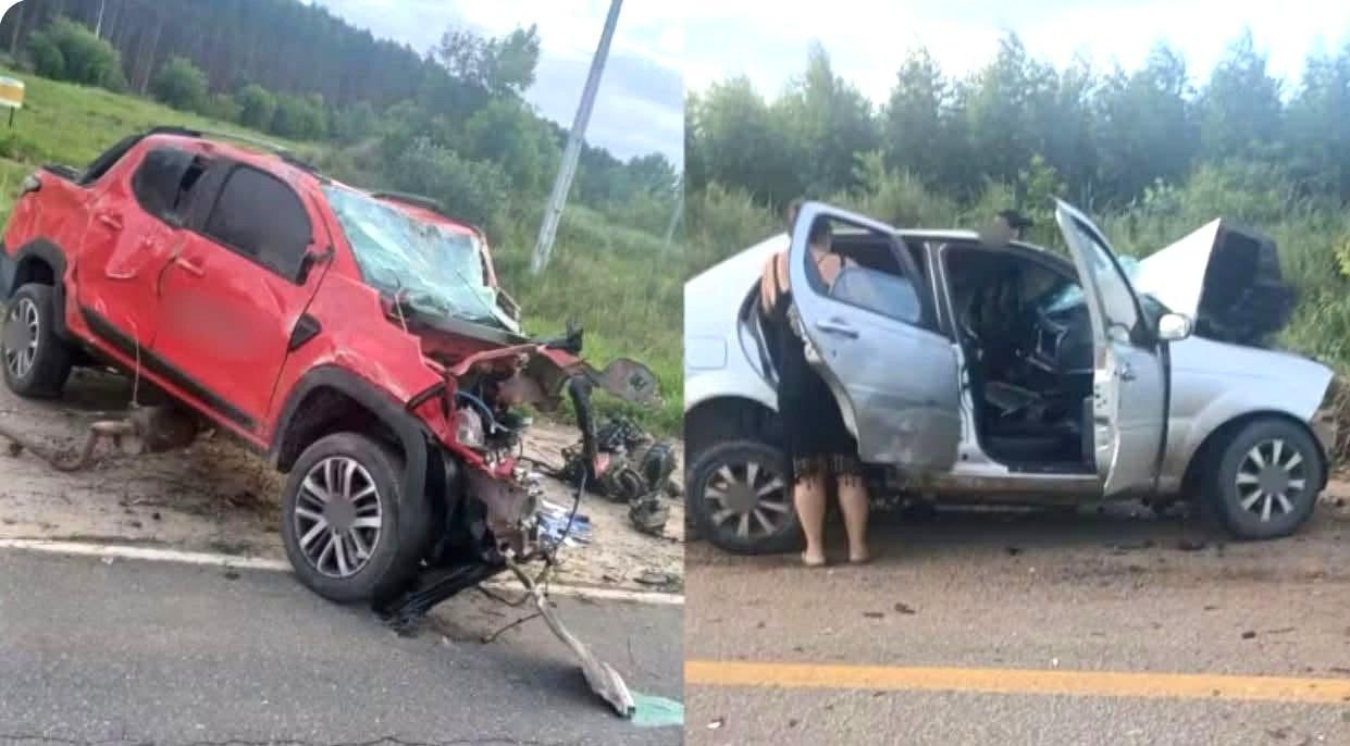 Grave acidente entre quatro veículos deixa quatro mortos e sete feridos na BA-698