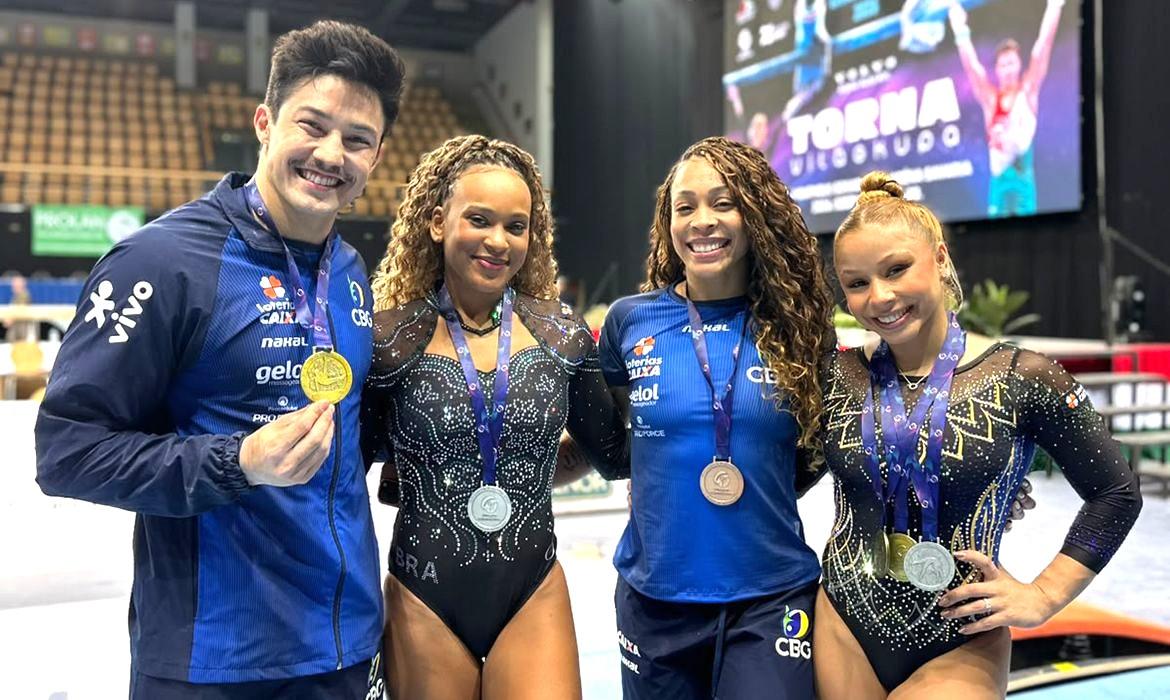 Brasil fecha Copa do Mundo de ginástica com mais cinco pódios