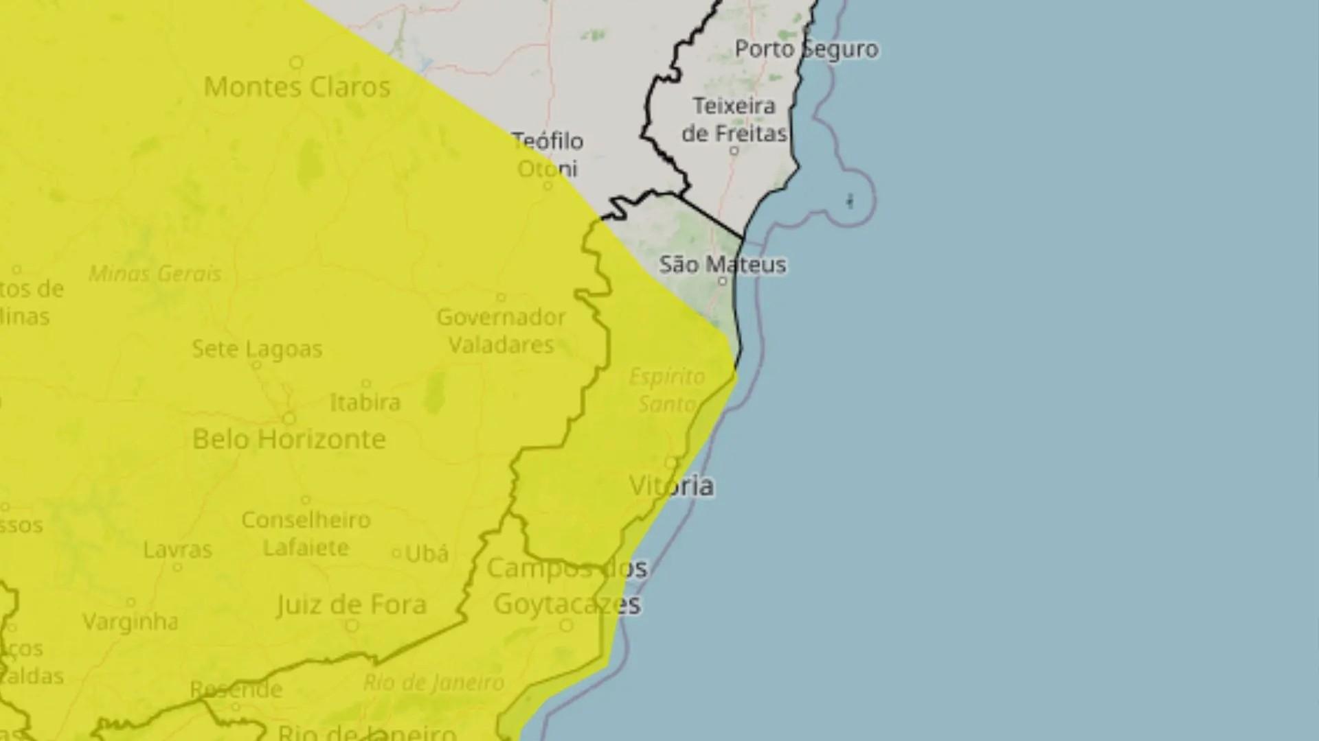 Alerta de tempestade: 70 cidades do ES têm previsão de chuva forte, ventos e granizo