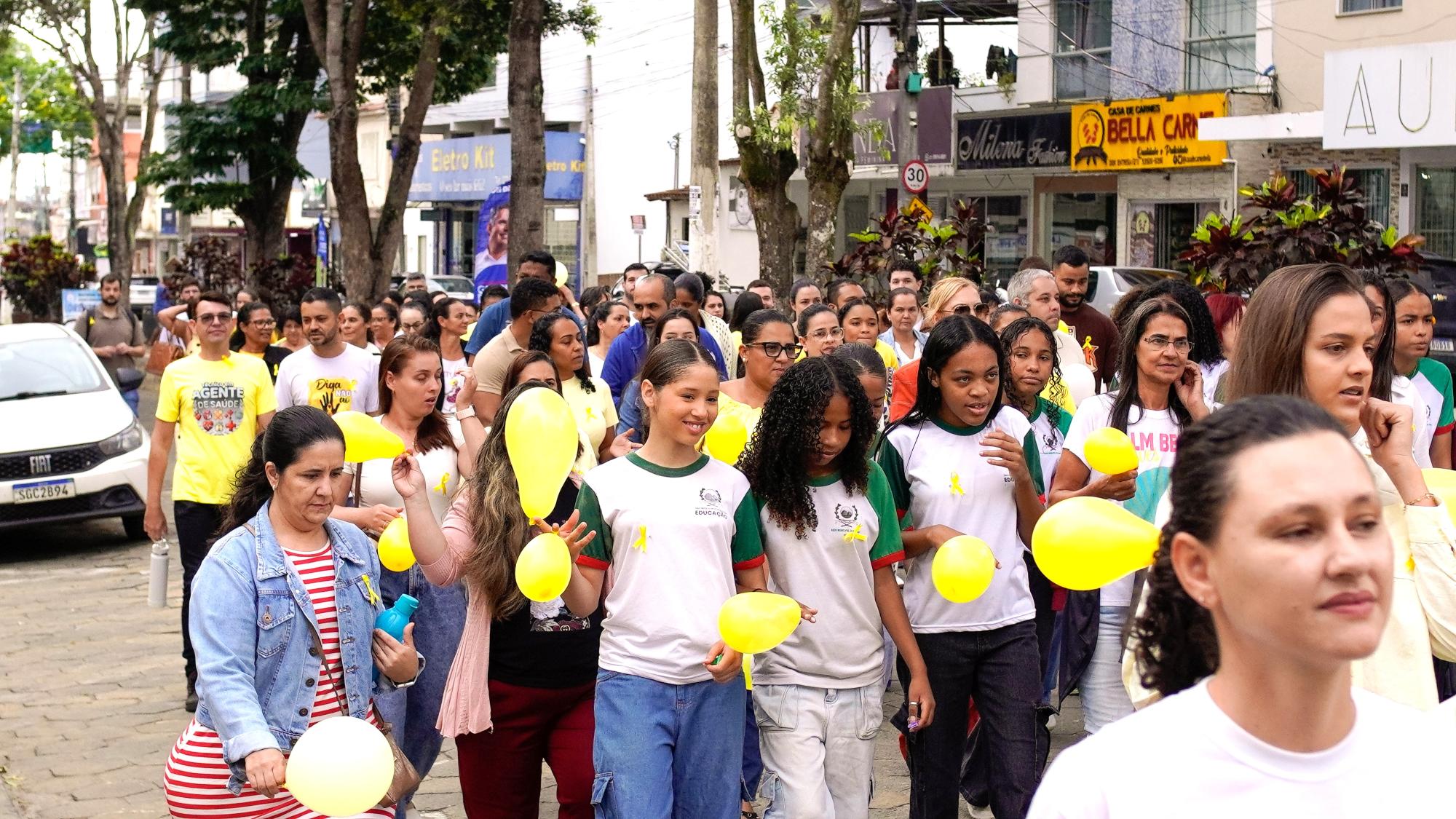 Setembro Amarelo: caminhada em Boa Esperança reforça a importância do acolhimento e da saúde mental