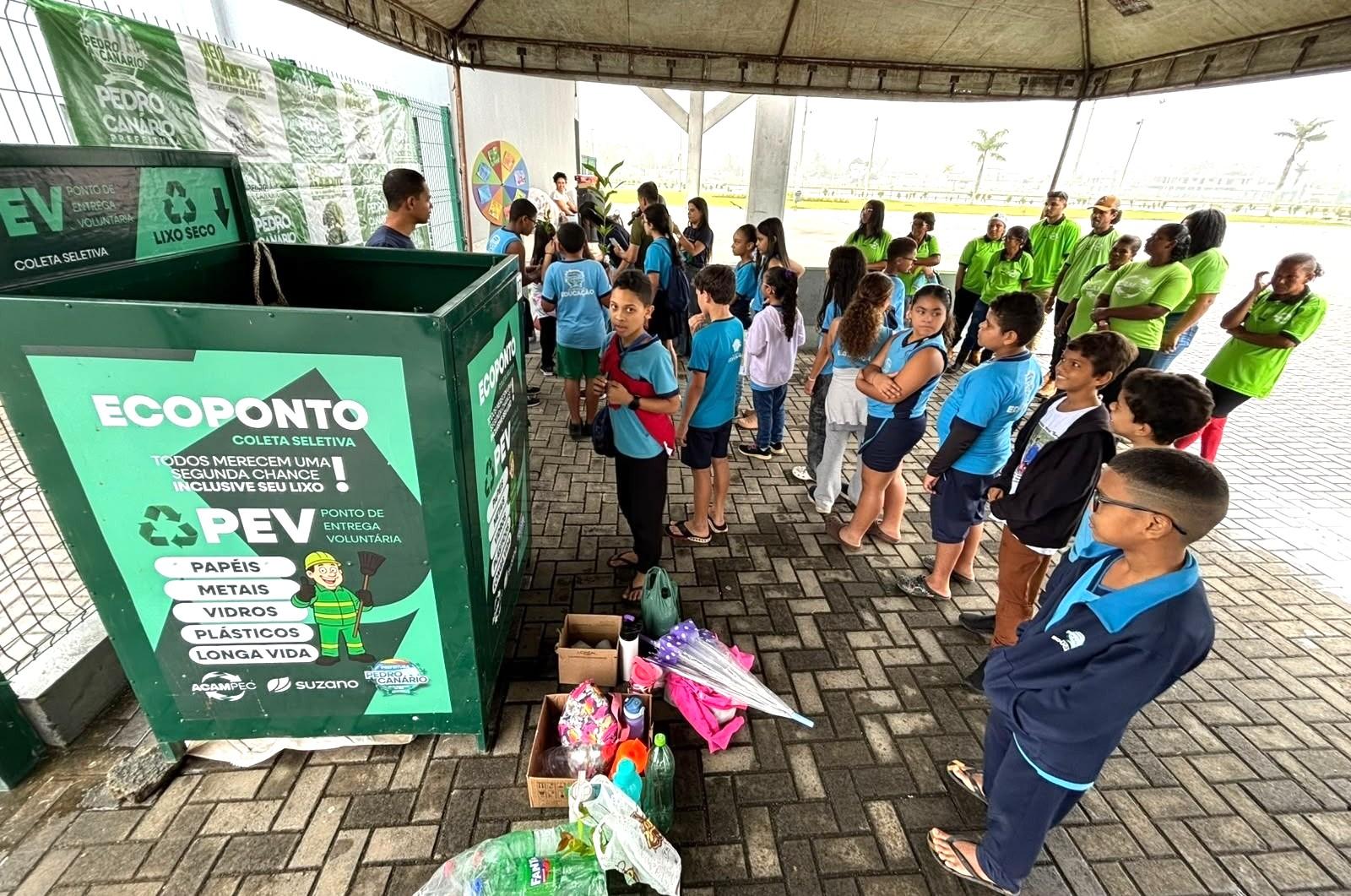 Com apoio da Suzano, Pedro Canário, no ES, amplia coleta seletiva e fortalece reciclagem com 13 pontos de entrega