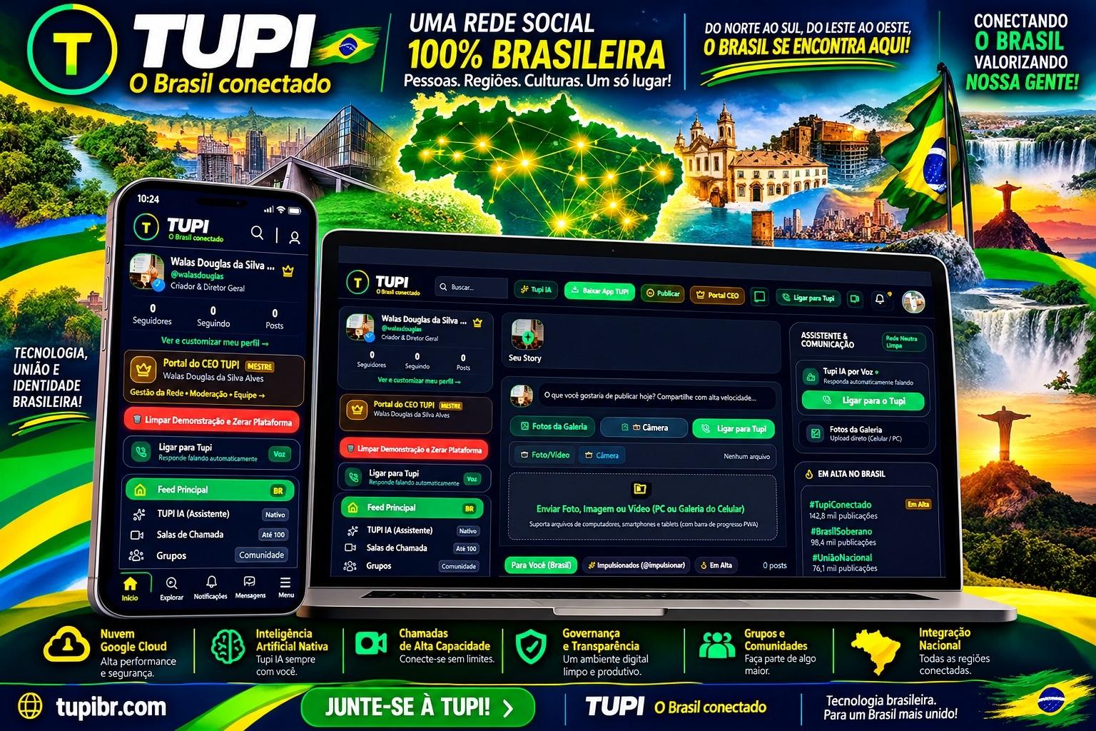 Revolução digital brasileira: TUPI nasce em Conceição da Barra e conecta o país pela soberania tecnológica