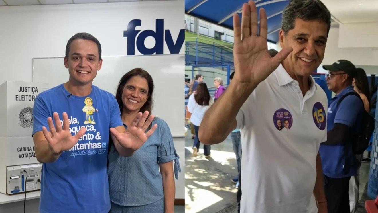 Pazolini e Ricardo Ferraço avançam ao segundo turno na disputa pelo governo do Espírito Santo