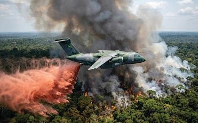 Forças Armadas reforçam apoio ao combate a incêndios florestais no Amazonas