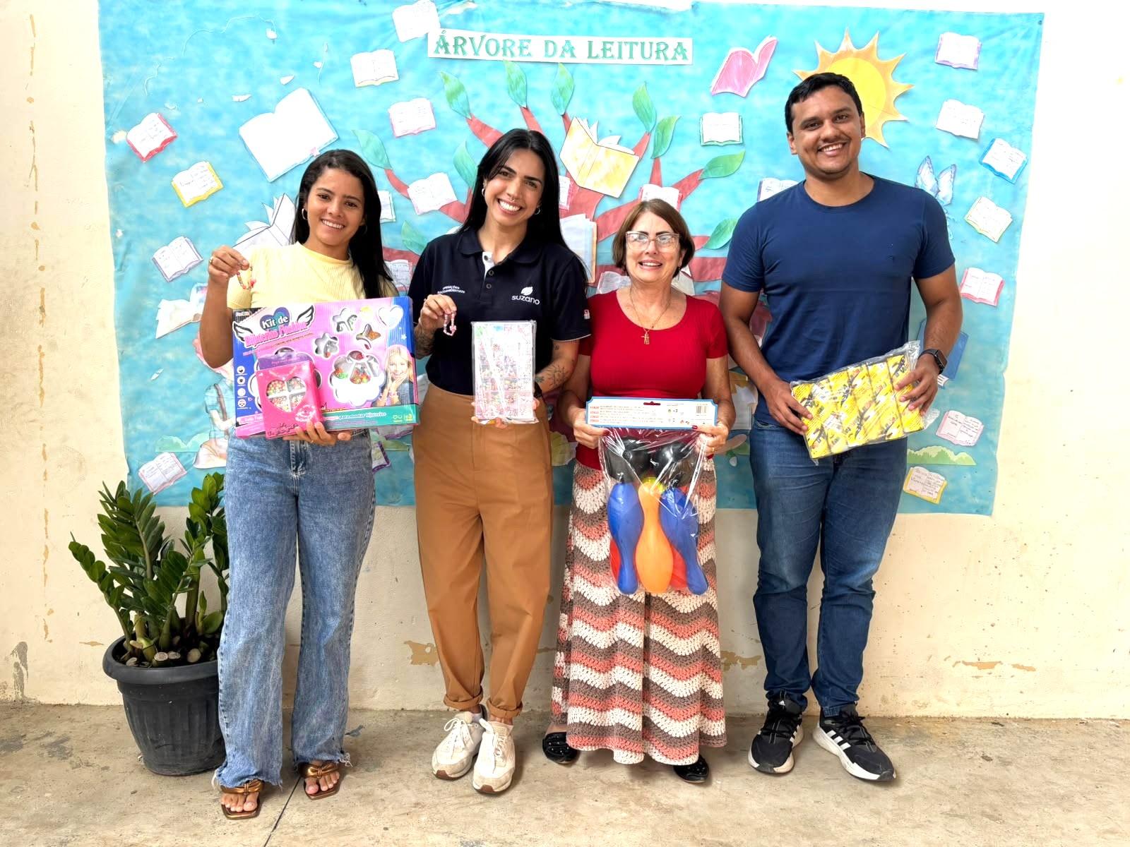 Apoio da Suzano fortalece educação em tempo integral e beneficia mais de 200 crianças em Vila Valério, no ES