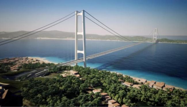 A maior ponte suspensa do mundo será construída na Itália