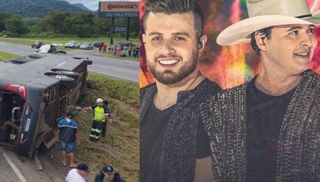 Acidente com ônibus de dupla sertaneja deixa 5 mortos e feridos 