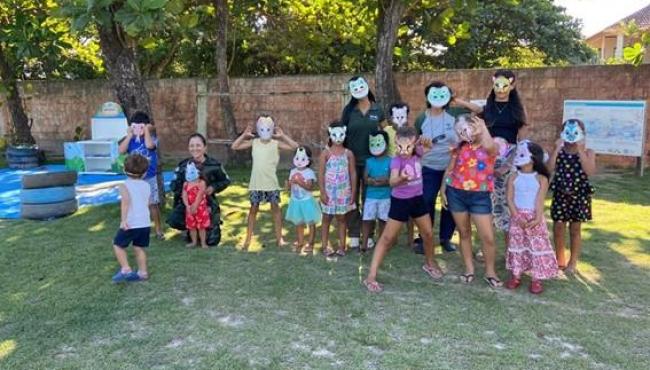 APA de Conceição da Barra, no ES, participa de programação de férias do Centro Tamar Guriri