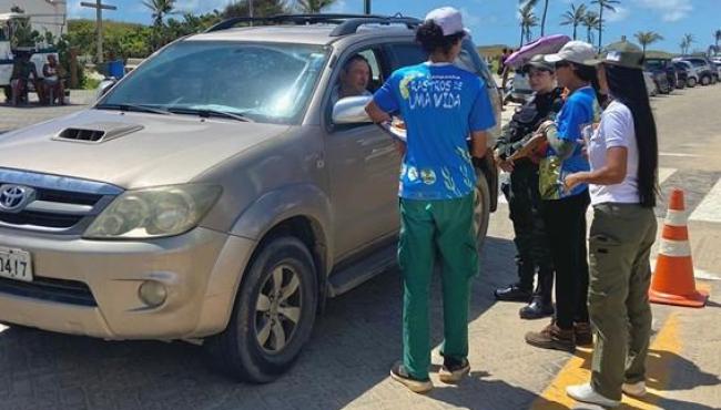 APA de Conceição da Barra, no ES, promove campanha sobre os perigos da circulação de veículos na areia e na restinga
