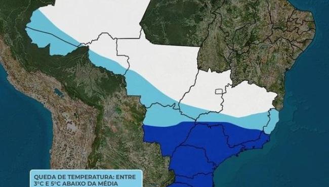 Ar polar: ES pode ter queda de temperatura entre 3ºC e 5ºC com onda de frio