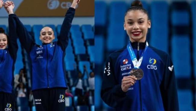 Atletas do Espírito Santo conquistam cinco medalhas para o Brasil no Pan-Americano de Ginástica Rítmica