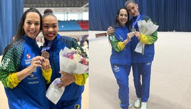 Atletas do Espírito Santo conquistam medalhas na Copa do Mundo de ginástica rítmica