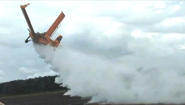 Avião agrícola cai em fazenda após asas quebrarem e piloto sobrevive