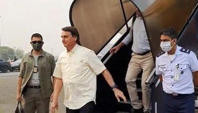 Avião de Bolsonaro arremete por causa de fumaça das queimadas no Pantanal