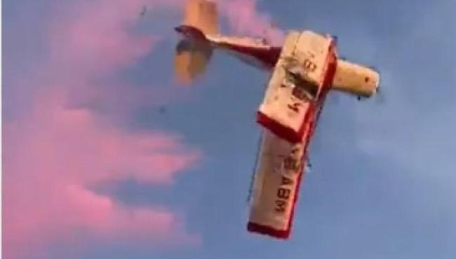 Avião parte-se e cai durante chá de bebê; piloto morreu