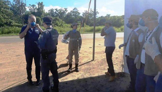 Barreira sanitária é instalada em Baixo Guandu, divisa com Minas Gerais