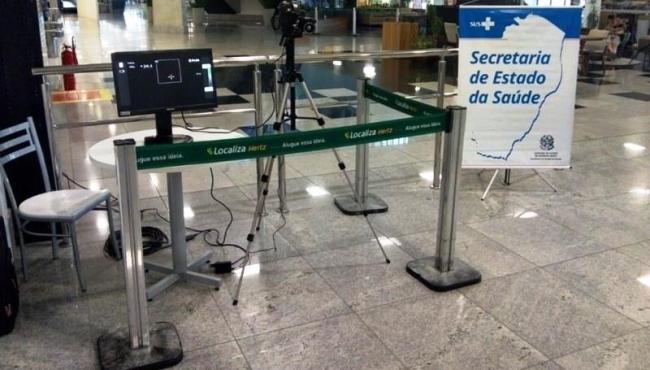 Barreira sanitária no Aeroporto Eurico de Aguiar Salles, no ES, atende a mais de 56 mil pessoas