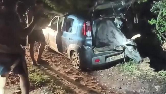 Boi roubado é resgatado de porta-mala de Fiat Uno