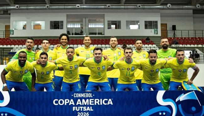 Brasil enfrenta Peru para avançar à final da Copa América de futsal