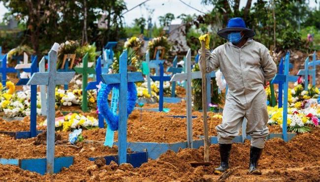 Brasil registra mais de 2 mil óbitos em 24h pela Covid-19
