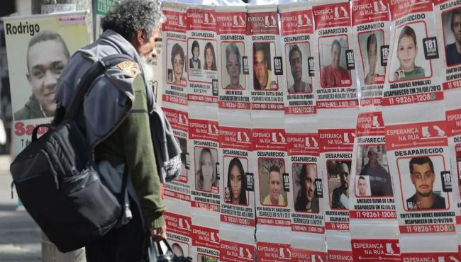 Brasil registrou 84,7 mil desaparecidos em 2025; média de 232 por dia