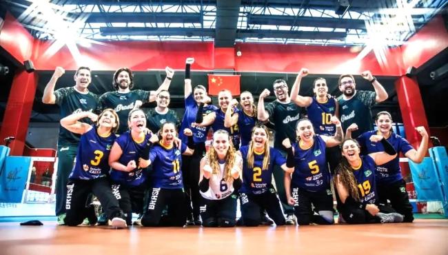 Brasil vence anfitriã China e vai à final do Mundial de vôlei sentado