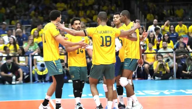 Brasil vence Venezuela e está no mundial de vôlei masculino