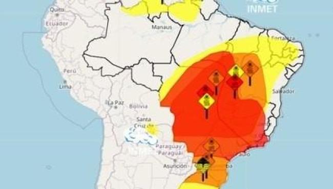 Calor: Inmet amplia alerta vermelho de grande perigo para 11 estados e o DF