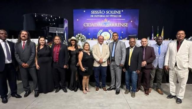 Câmara de Conceição da Barra realiza sessão solene para entrega de Título de “Cidadão Barrense” a personalidades barrenses