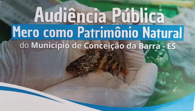 Câmara Municipal sedia Audiência Pública sobre reconhecimento do peixe Mero como Patrimônio Natural do Município de Conceição da Barra, no ES, nesta quinta-feira (25)