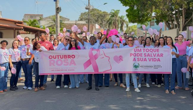 Caminhada do Outubro Rosa mobiliza Boa Esperança, no ES, pela prevenção do câncer
