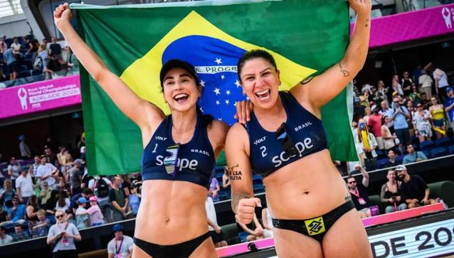 Carol Soberg e Rebecca faturam bronze no Mundial de vôlei de praia
