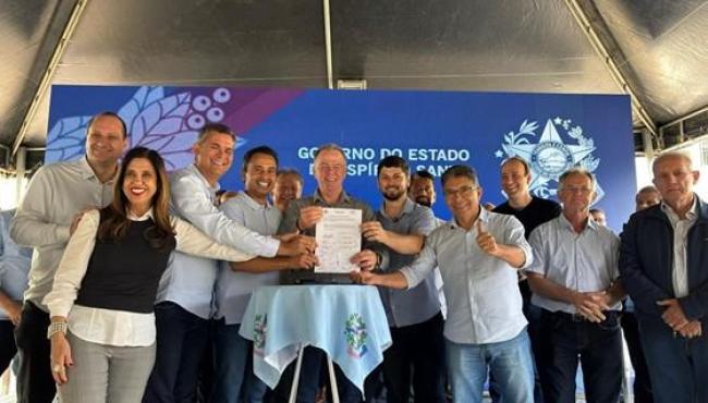 Casagrande autoriza início de obras na rodovia Rio Bananal x Linhares, no ES