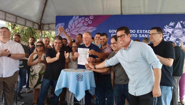 Casagrande inaugura serviços de saúde e anuncia reconstrução de escola em Conceição da Barra, ES