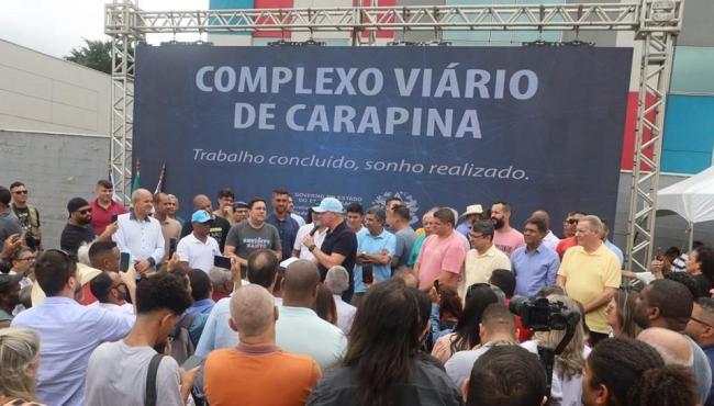 Casagrande inaugura viaduto e obras do Complexo Viário de Carapina, na Serra, ES