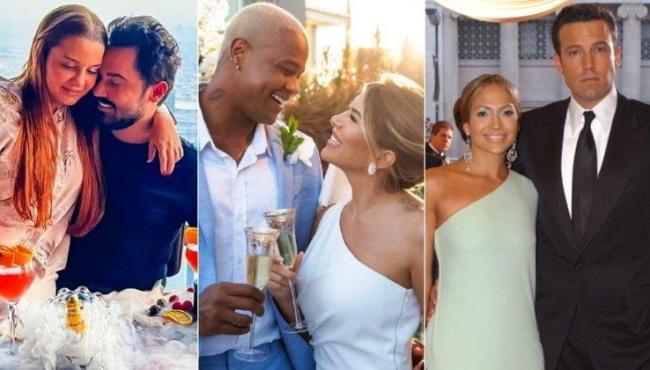 Casais famosos dão nova chance ao amor depois do término da relação